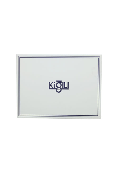White 4-Piece Belt & Wallet & Card Holder & Shirt Set