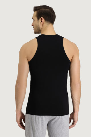  Siyah 2'li Trendy Pamuklu Atlet & Boxer Seti-Ki??l?