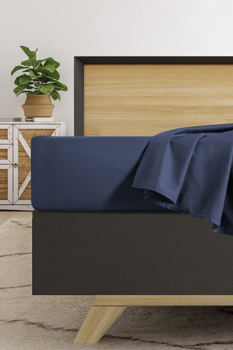 Indigo Double Cotton Sheet