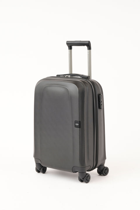 Black ABS Flat Small-Cabin Size Suitcase