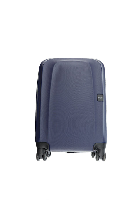 Dark Navy ABS Flat Small-Cabin Size Suitcase