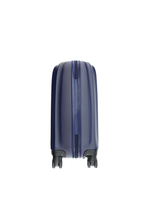 Dark Navy ABS Flat Small-Cabin Size Suitcase