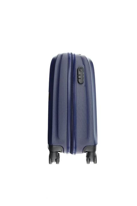 Dark Navy ABS Flat Small-Cabin Size Suitcase