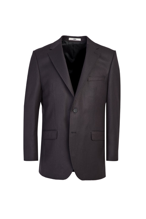 Black 4 Drop Relaxed Fit Classic Eyelet Jacket