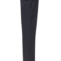 Black Navy 6 Drop Regular Fit Standard Cut Classic Fabric Trousers