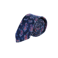 Dark Navy Patterned Tie