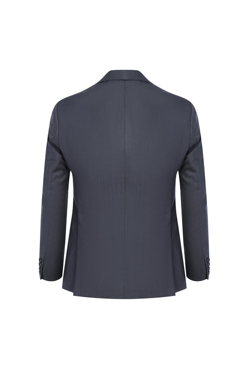 Light Gray 7 Drop Slim Fit Narrow Cut Wool Suit