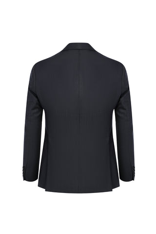  Koyu Füme 7 Drop Slim Fit Dar Kesim Yünlü Takım Elbise