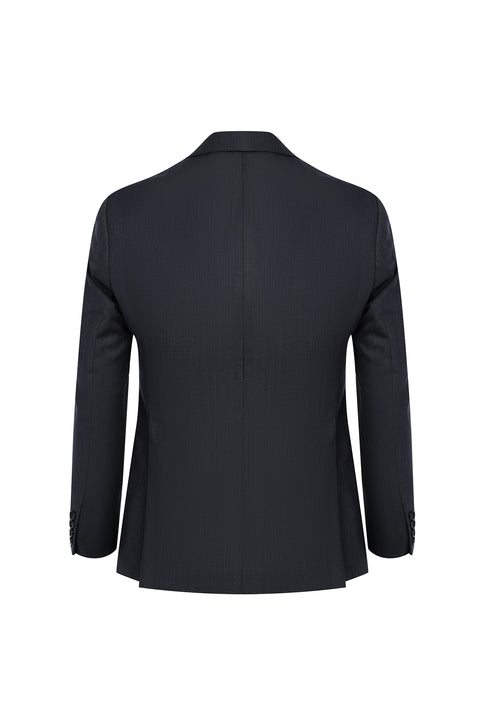 Koyu Füme 7 Drop Slim Fit Dar Kesim Yünlü Takım Elbise