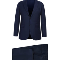 Medium Navy 7 Drop Slim Fit Narrow Cut Wool Suit
