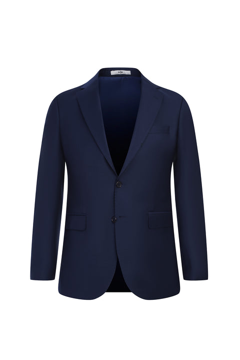 Medium Navy 7 Drop Slim Fit Narrow Cut Wool Suit