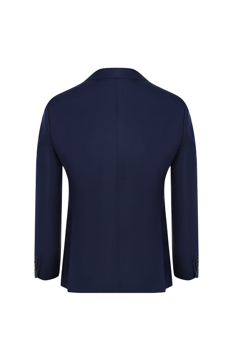 Medium Navy 7 Drop Slim Fit Narrow Cut Wool Suit