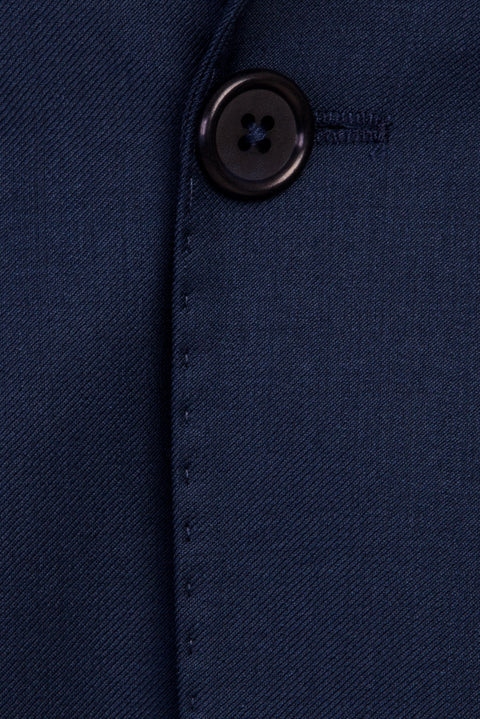 Medium Navy 7 Drop Slim Fit Narrow Cut Wool Suit