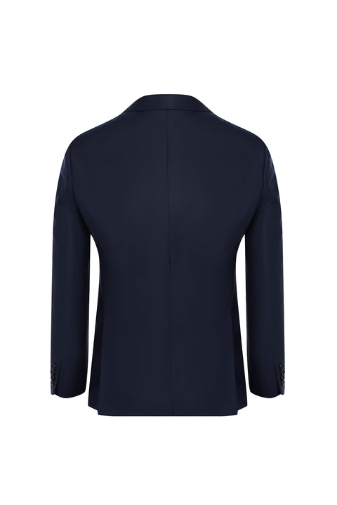 Dark Navy 7 Drop Slim Fit Narrow Cut Wool Suit