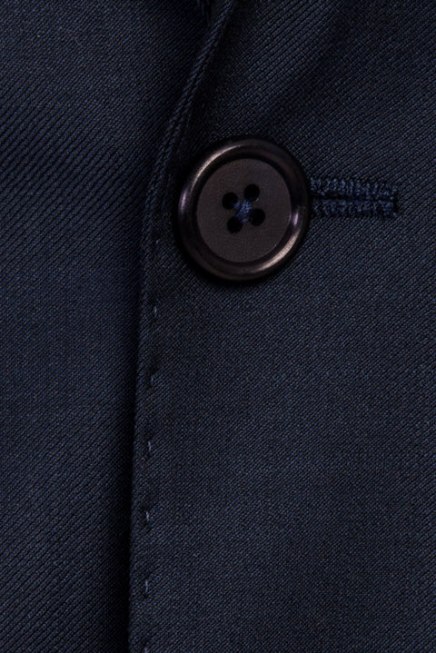 Dark Navy 7 Drop Slim Fit Narrow Cut Wool Suit
