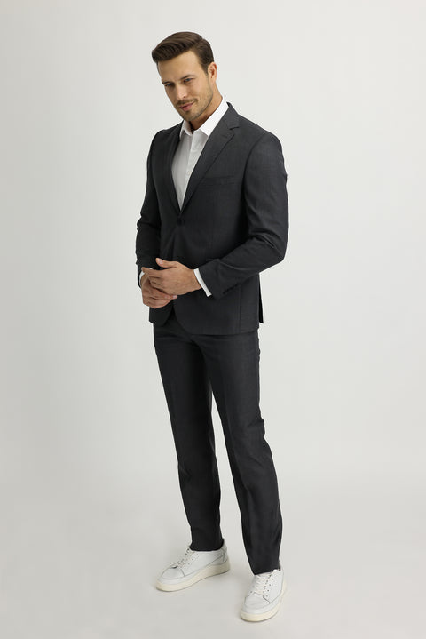 Medium Gray 6-Drop Regular Fit Standard Cut Suit