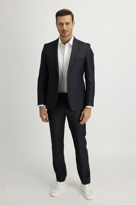 Dark Gray 4-Drop Relaxed Fit Suit