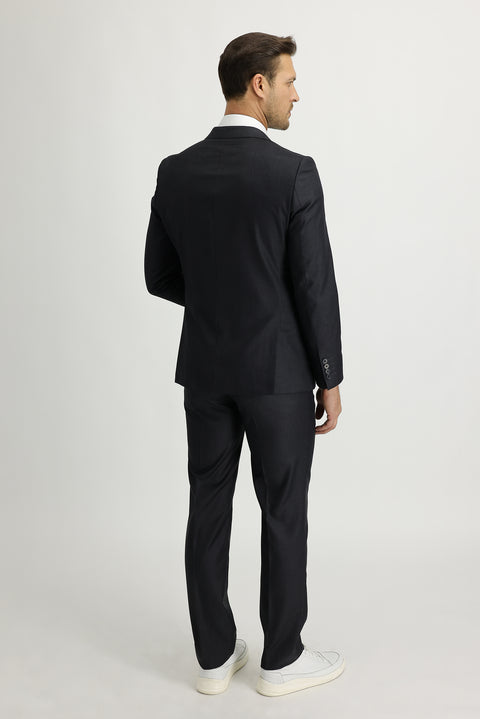 Dark Gray 6-Drop Regular Fit Standard Cut Suit