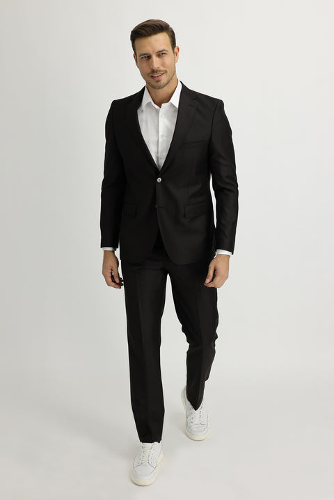 Dark Brown 4 Drop Relaxed Fit Suit
