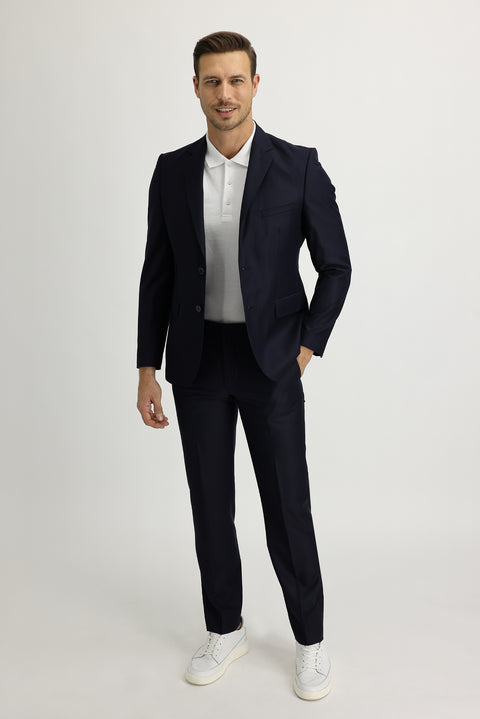 Medium Navy 7 Drop Slim Fit Suit