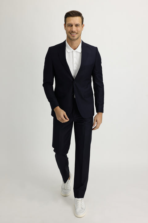 Dark Navy 4-Drop Relaxed Fit Suit