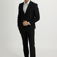 Siyah 6 Drop Regular Fit Standart Kesim Takım Elbise