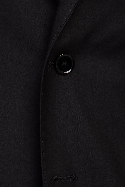 Black 4-Drop Relaxed Fit Suit