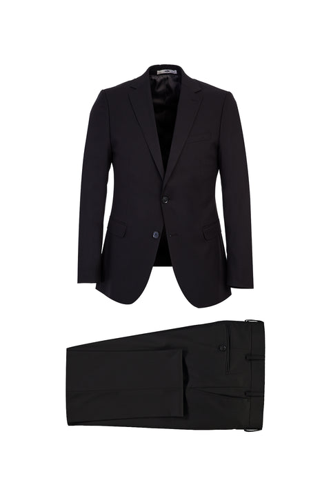 Black 7 Drop Slim Fit Narrow Cut Suit