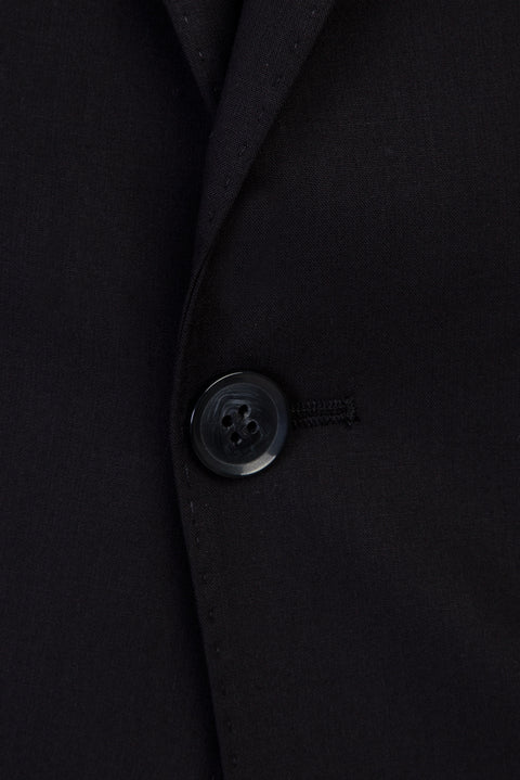 Black 6-Drop Regular Fit Standard Cut Suit