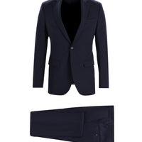Dark Navy 8 Drop Long Slim Fit Suit