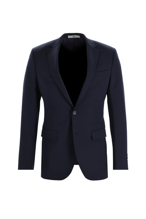 Dark Navy 8 Drop Long Slim Fit Suit