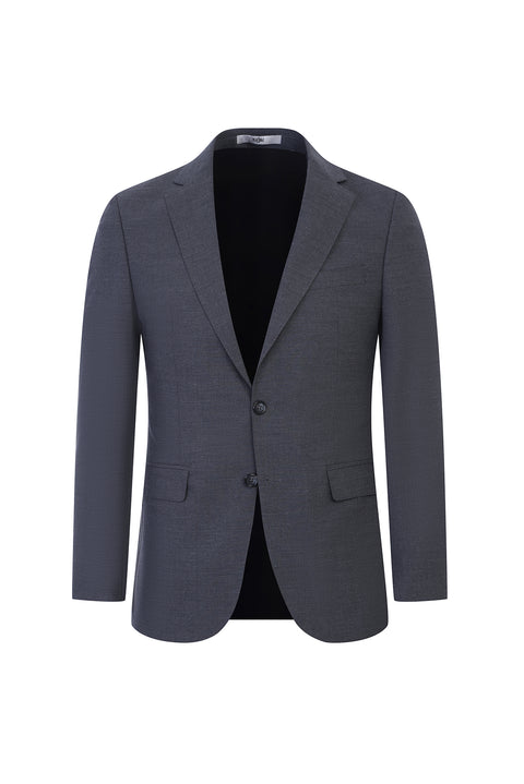 Light Gray 6-Drop Regular Fit Standard Cut Wool Suit
