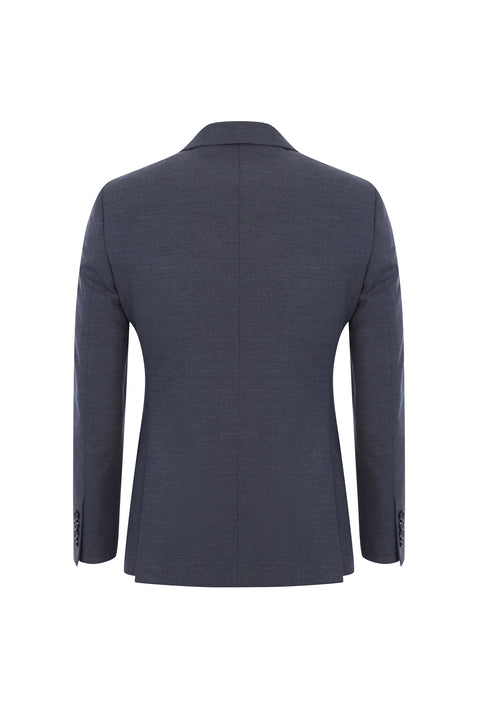 Light Gray 6-Drop Regular Fit Standard Cut Wool Suit