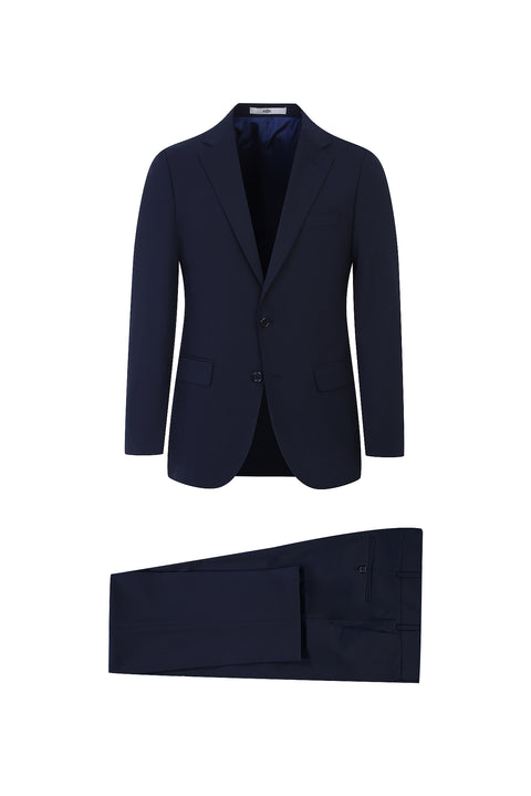 Dark Navy 6 Drop Regular Fit Standard Cut Wool Suit