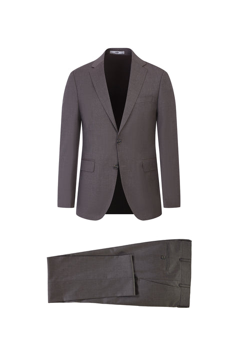 Light Mink 7 Drop Slim Fit Narrow Cut Wool Suit