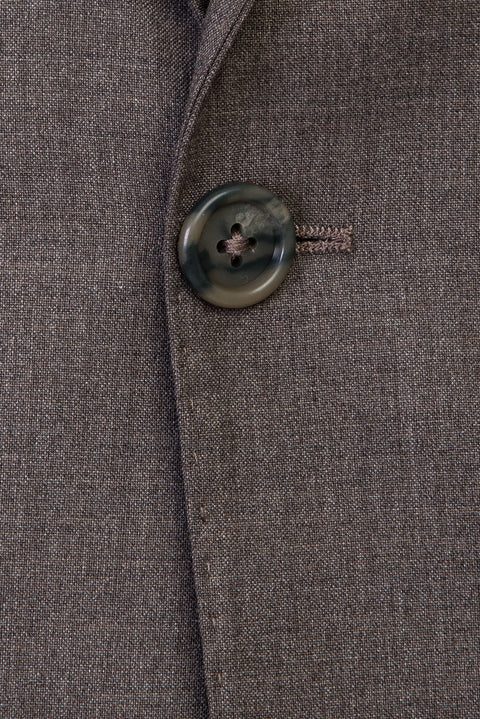 Light Mink 7 Drop Slim Fit Narrow Cut Wool Suit