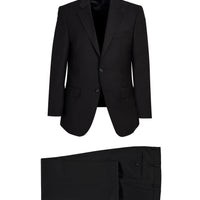 Black 7 Drop Slim Fit Narrow Cut Wool Suit