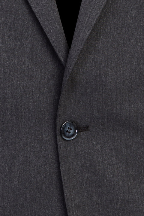 Dark Gray 4-Drop Relaxed Fit Wool Suit