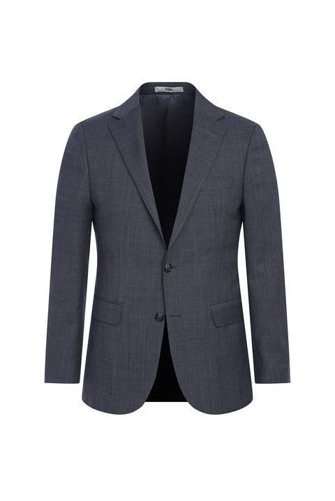 Light Gray 6-Drop Regular Fit Standard Cut Wool Suit