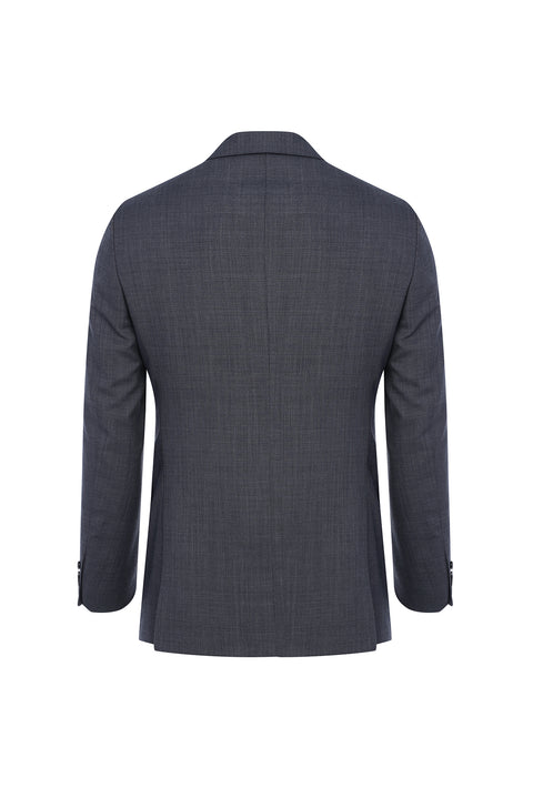 Light Gray 4-Drop Relaxed Fit Wool Suit