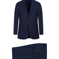 Dark Navy 4-Drop Relaxed Fit Wool Suit