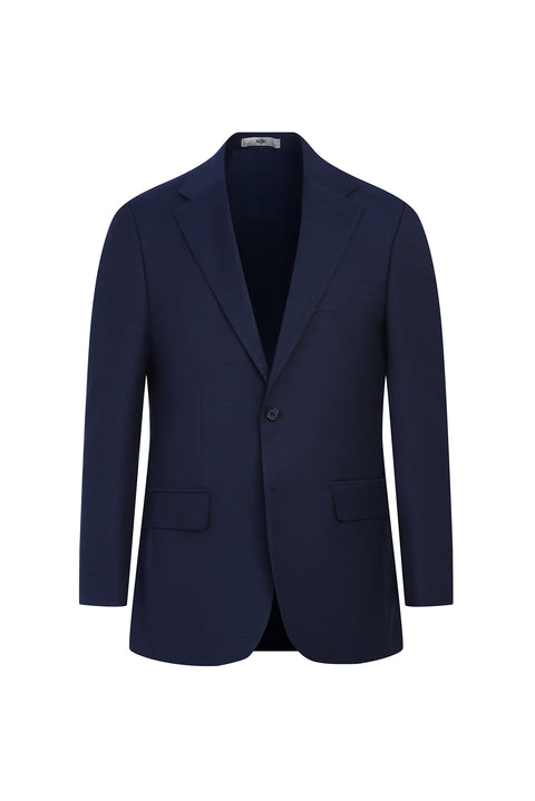 Dark Navy 4-Drop Relaxed Fit Wool Suit