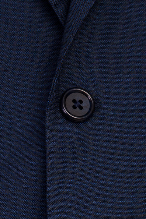 Dark Navy 4-Drop Relaxed Fit Wool Suit