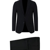 Black 7 Drop Slim Fit Narrow Cut Wool Suit