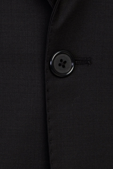 Black 7 Drop Slim Fit Narrow Cut Wool Suit