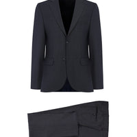Dark Gray 4-Drop Relaxed Fit Wool Suit
