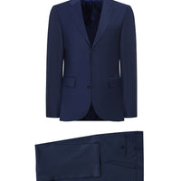 Dark Navy 4-Drop Relaxed Fit Wool Suit