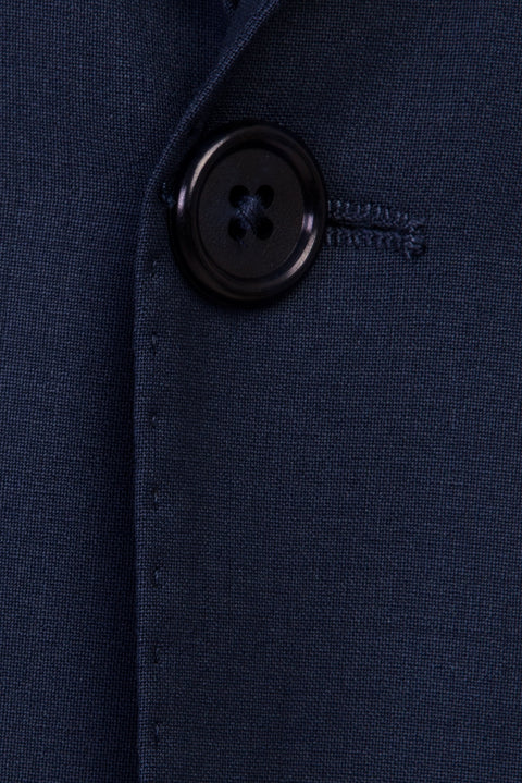 Dark Navy 4-Drop Relaxed Fit Wool Suit