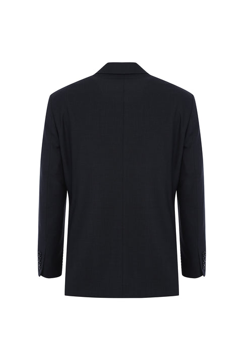 Medium Anthracite 4-Drop Relaxed Fit Wool Suit