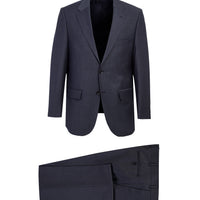 Dark Gray 4-Drop Relaxed Fit Wool Suit